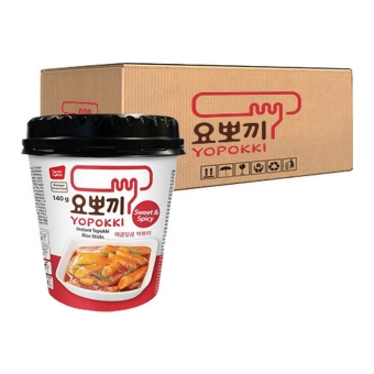 Yopokki - Instant Topokki Rice Cake Sweet & Spicy - 12 Cups