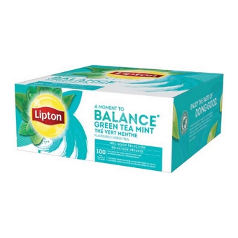 Lipton - Feel good selection Green tea mint - 100 Tea bags