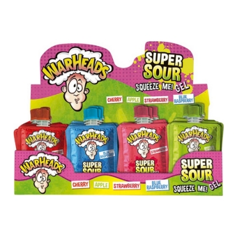 Warheads - Super Sour Squeeze Me! Gel - 32 pcs