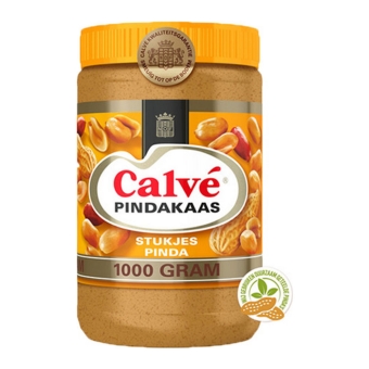 Calvé - peanut butter with nut pieces - 1kg