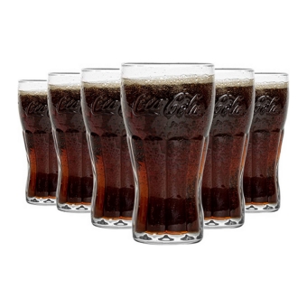 Coca-Cola - Glass 200ml - Set of 6