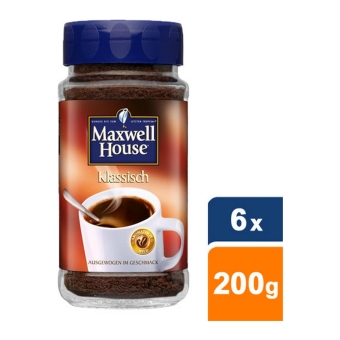 Maxwell House - Classic Instant Coffee - 6x 200g