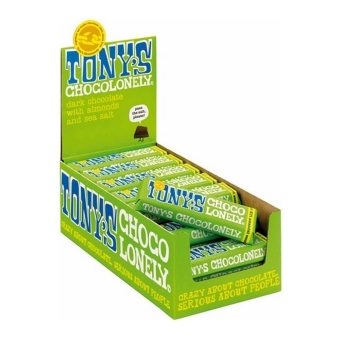 Tony's Chocolonely - Dark Almond Sea salt - 35x 47g
