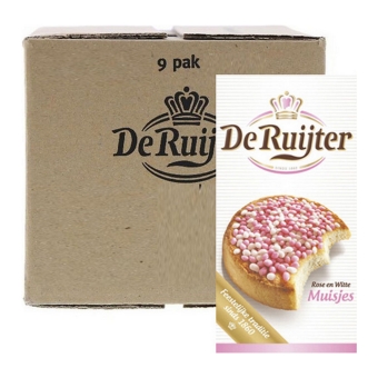 De Ruijter - Pink & White Mice - 9x 330g
