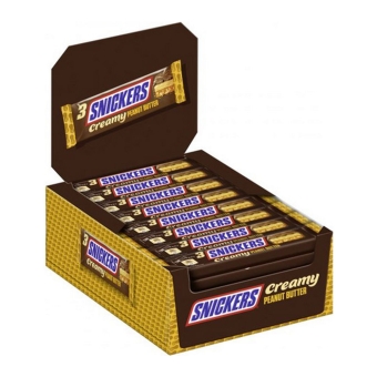 Snickers - Chocolate Bar Creamy Peanut Butter (Trio) - 32 Bars