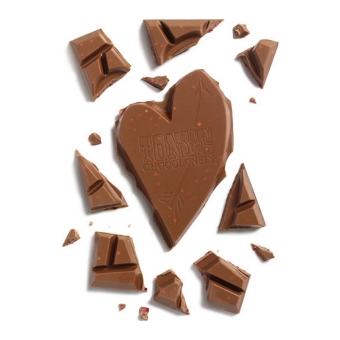 Tony's Chocolonely - Gifting bar: Straight from my chocolate heart (Milk rose raspberry) - 15x 180g