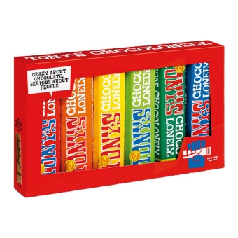 Tony's Chocolonely - Rainbow tasting pack - 12x (6x 47/50g)