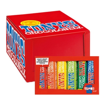 Tony's Chocolonely - Rainbow tasting pack - 12x (6x 47/50g)