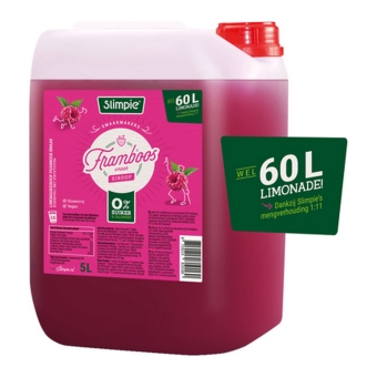 Slimpie - Raspberry Lemonade syrup - 5 ltr