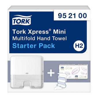 Tork - Paper towel Xpress Mini Dispenser H2 Starterpack (95 21 00)