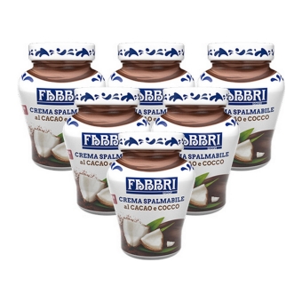 Fabbri - Cocoa and Coconut Spread - 6x 200g