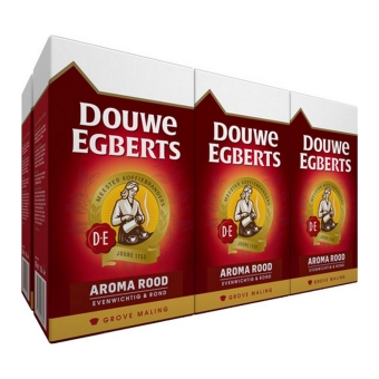 Douwe Egberts - Aroma Rood Ground Coffee (Coarse Grind) - 6x 500g