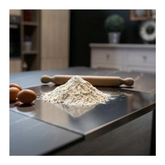 Gi.Metal - Multi-purpose stainless steel pastry board / cutting board (SPIANA5050) - 49x47cm 
