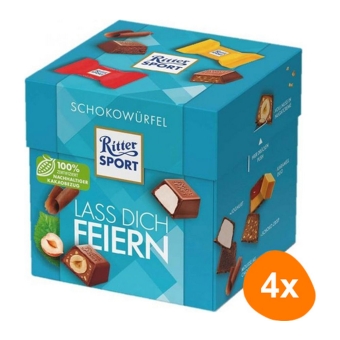 Ritter Sport - Chocolate Cubes Lass dich Feiern - 4x 176g