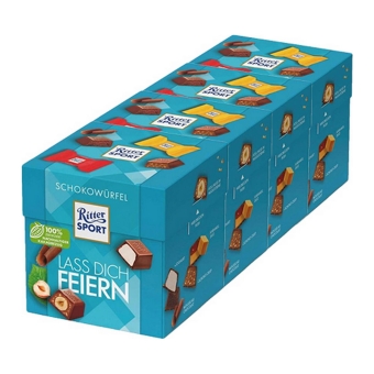 Ritter Sport - Chocolate Cubes Lass dich Feiern - 4x 176g