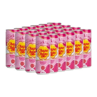 Chupa Chups - Sparkling Raspberry & Cream Soda - 24x 250ml