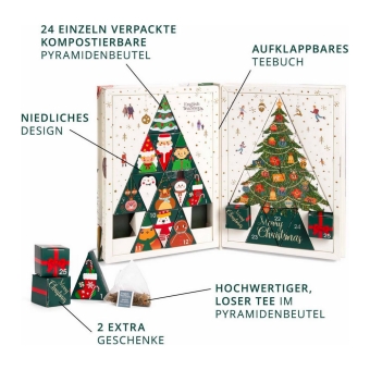 English Tea Shop - Tea Book Advent Calendar - 50 g