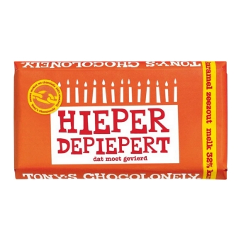 Tony's Chocolonely - Reep Milk Caramel Zeezout Crunch - 15x 135g