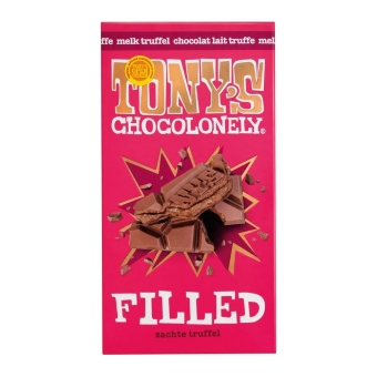 Tony's Chocolonely - Gevulde Reep Milk Truffel - 15x 127g