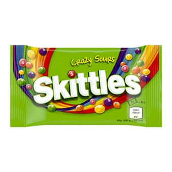 Skittles - Crazy Sours Bag - 36x 45g