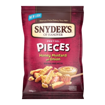 Snyder's of Hanover - Soh Honey Mustard Onion Pretzel Pieces - 10 x 110 grams