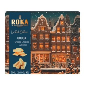 Roka - Gouda Cheese Crispies & Sticks box - 8 x 200 grams