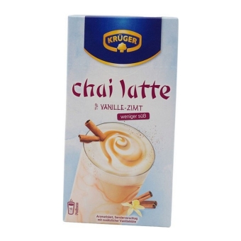 Kruger - Chai Latte Less Sweet Vanilla Cinnamon - 8x 250g