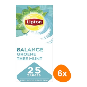 Lipton - Feel good selection Green tea mint - 6x 25 Tea bags