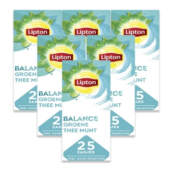 Lipton - Feel good selection Green tea mint - 6x 25 Tea bags