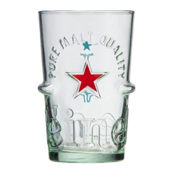 Heineken - Beerglass "Silver" 500ml - Set of 6