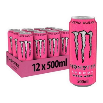 Monster Energy - Ultra Rosa Zero Sugar - 12x 500ml