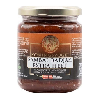 Koningsvogel - Chilli Paste/Sambal Badjak Hot - 280g