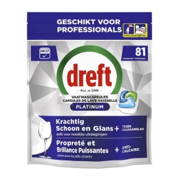 Dreft - Professional Dishwasher Detergent Platinum Regular - 81x