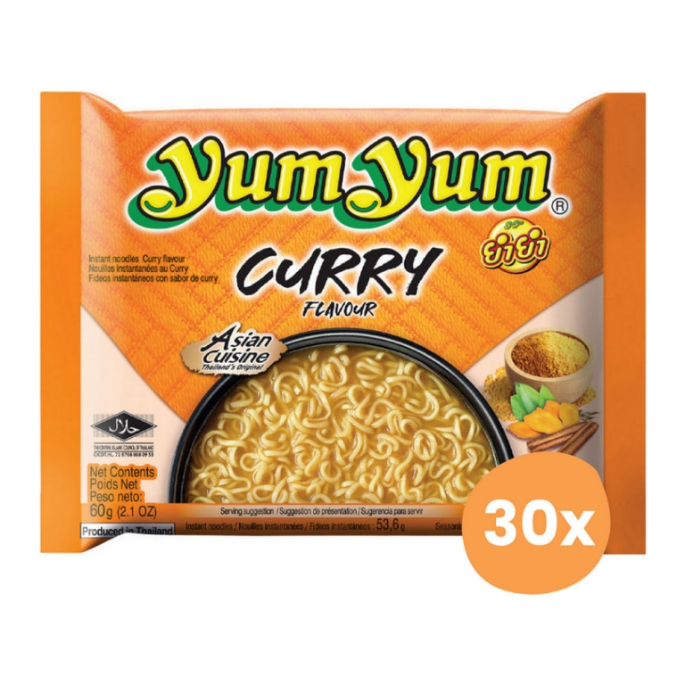 Yum Yum | Curry Noodles Bag | 30 x 60 g