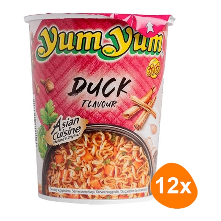 Yum Yum - Instant Noodles Duck - 12 Cups