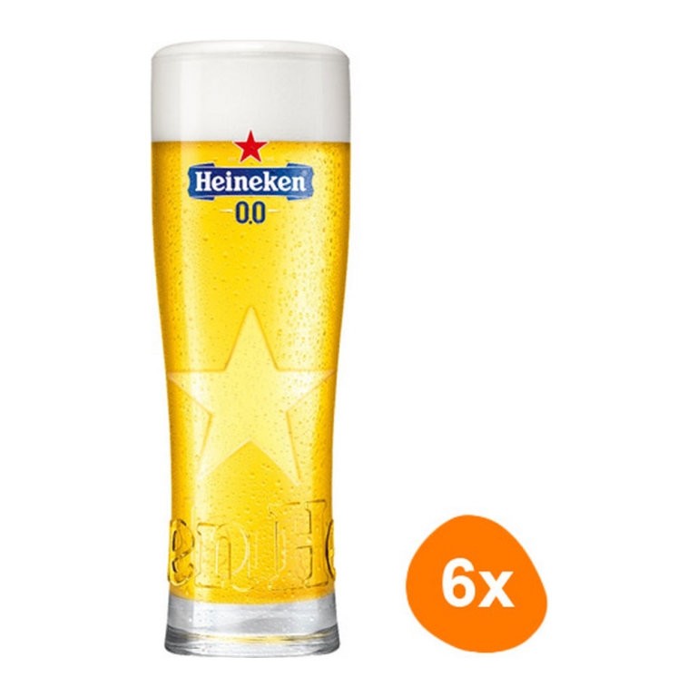 Heineken - Beerglass "0.0%" 250ml - Set of 6