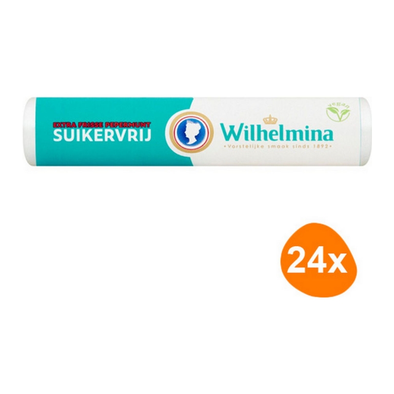 Fortuin - Wilhelmina Peppermint Sugarfree Vegan - 24 Rolls