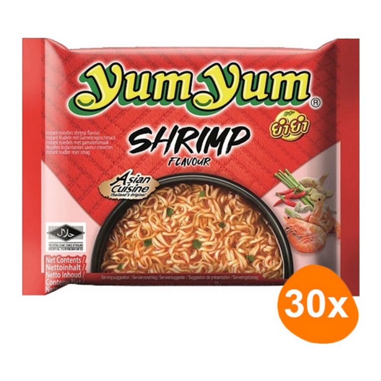 Yum Yum - Instant Noodles Shrimp - 30 bags