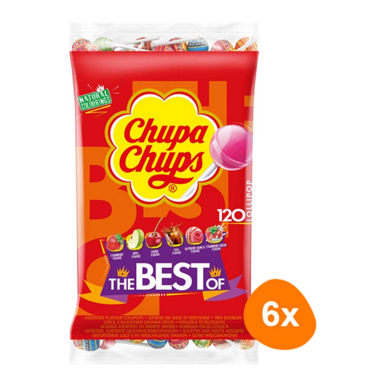 Chupa Chups - Lollipops The Best Of (Refill bag) - 6x 120