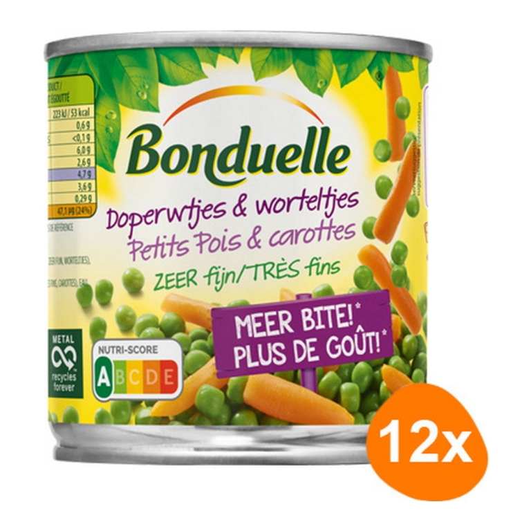 Bonduelle - Peas & Carrots very fine - 12x 150g
