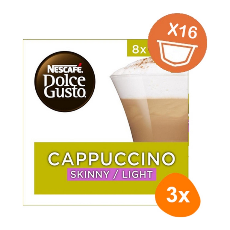 Dolce Gusto - Cappuccino Skinny/Light - 3x 16 Pods