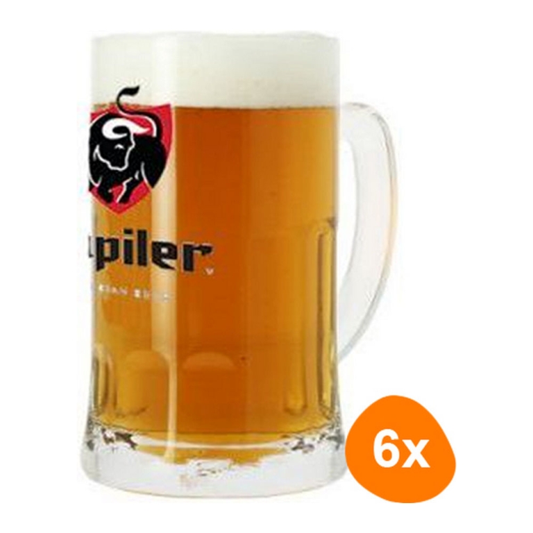 Jupiler - Beer Mug 500ml - Set of 6
