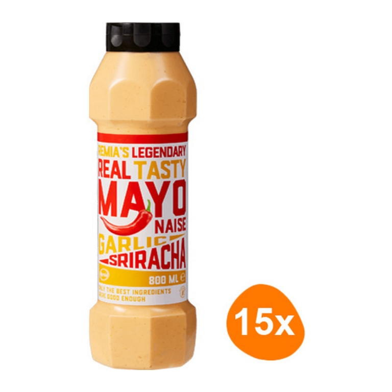 Remia - Legendary Real Tasty Mayonnaise Garlic Sriracha - 15x 800ml