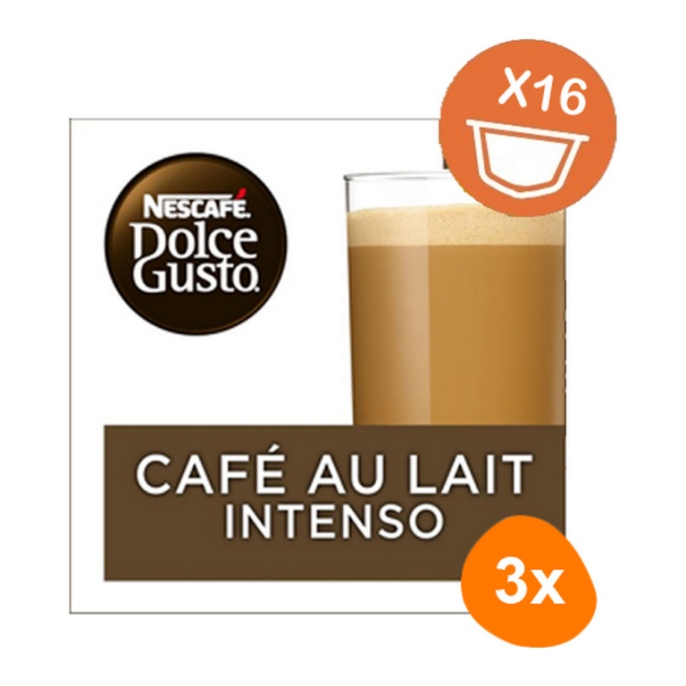 Dolce Gusto - Café Au Lait Intenso - 3x 16 Pods