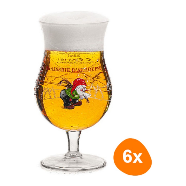 La Chouffe - Beerglass 330ml - Set of 6