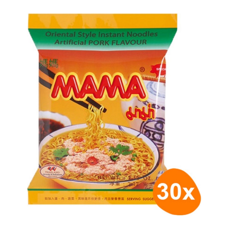 Mama - Instant Noodles Pork - 30 bags