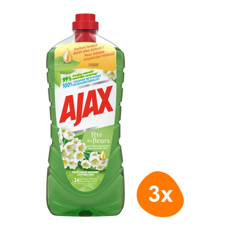 Ajax - All-purpose cleaner Spring flower - 3x 1,25ltr