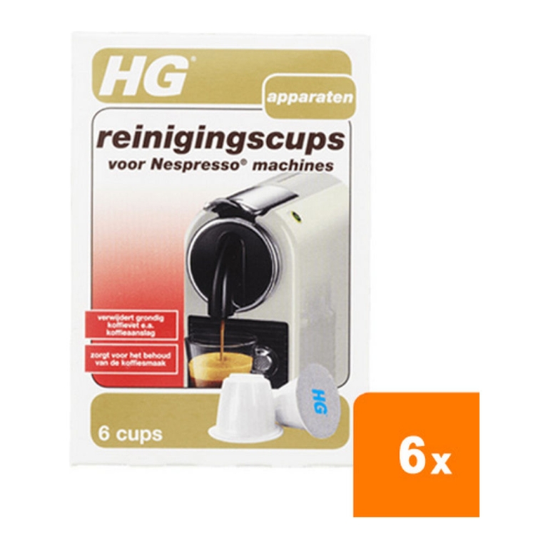 HG - Cleaning capsules for Nespresso® Coffee machines - 6x 6 Capsules