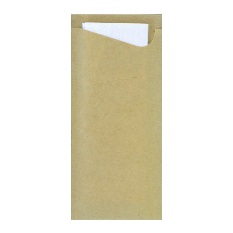 Duni - Sacchetto Eco Echo with 2-layer napkin white - 100 pcs