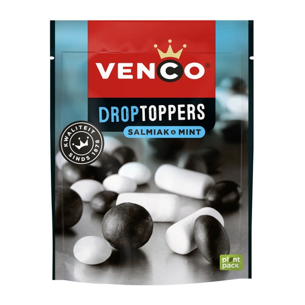 Venco - Droptoppers Salmiak Mint - 10 x 225 gram